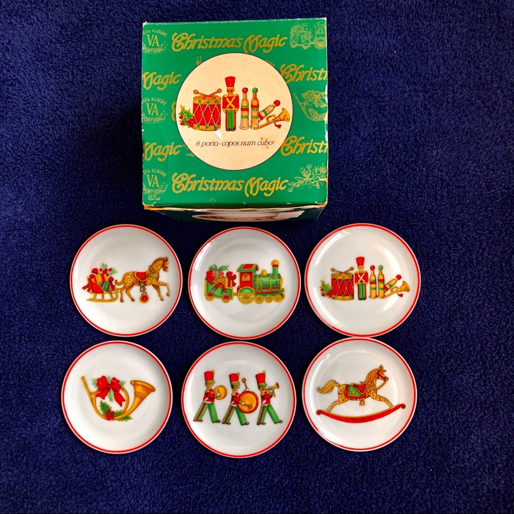 Vista Alegre porcelain coasters